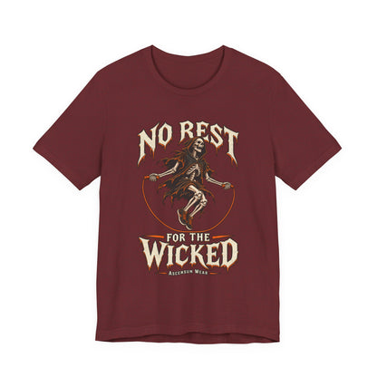 No Rest for the Wicked — Halloween Unisex Tee | Ascensum Wear