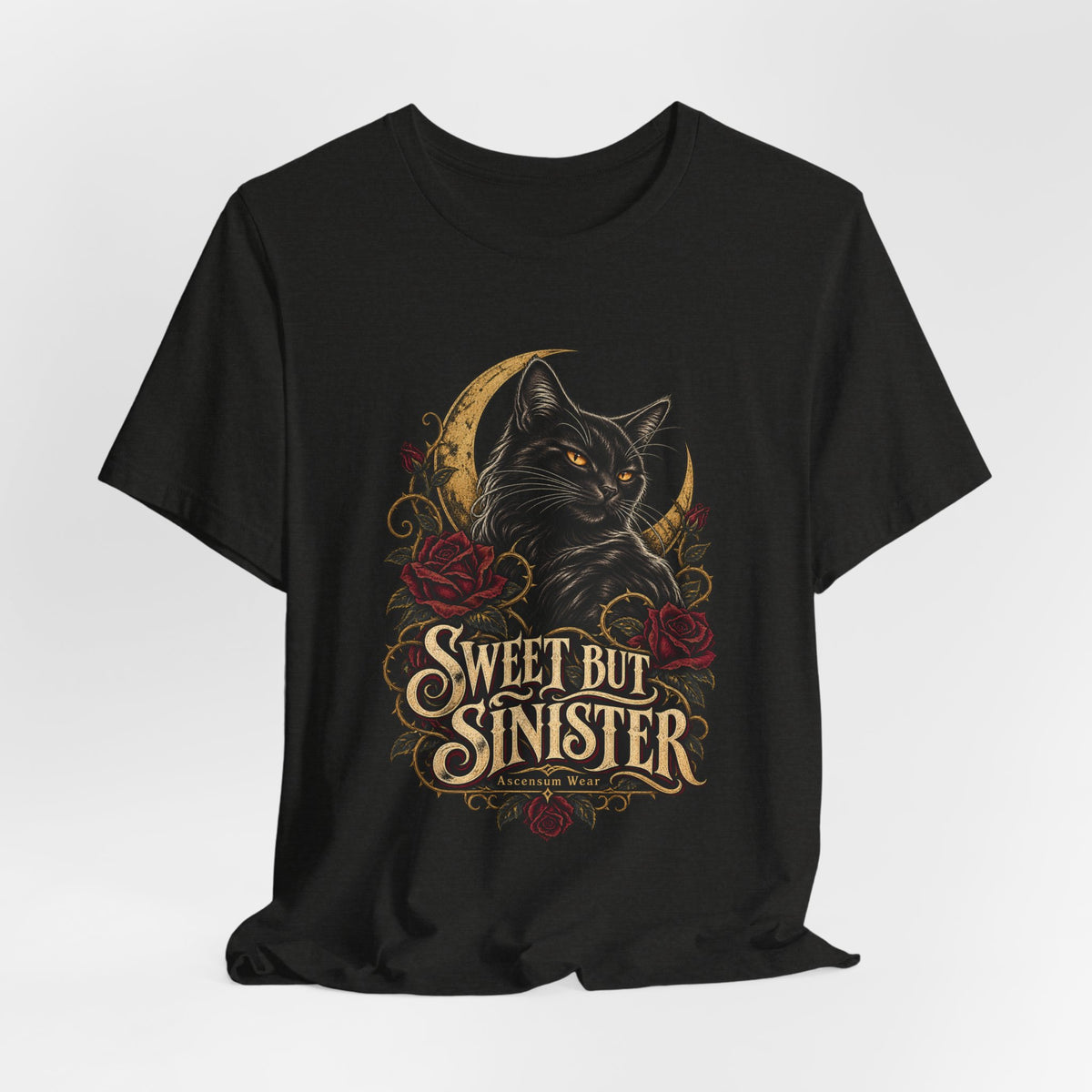 Sweet But Sinister — Black Cat Halloween Tee | Ascensum Wear