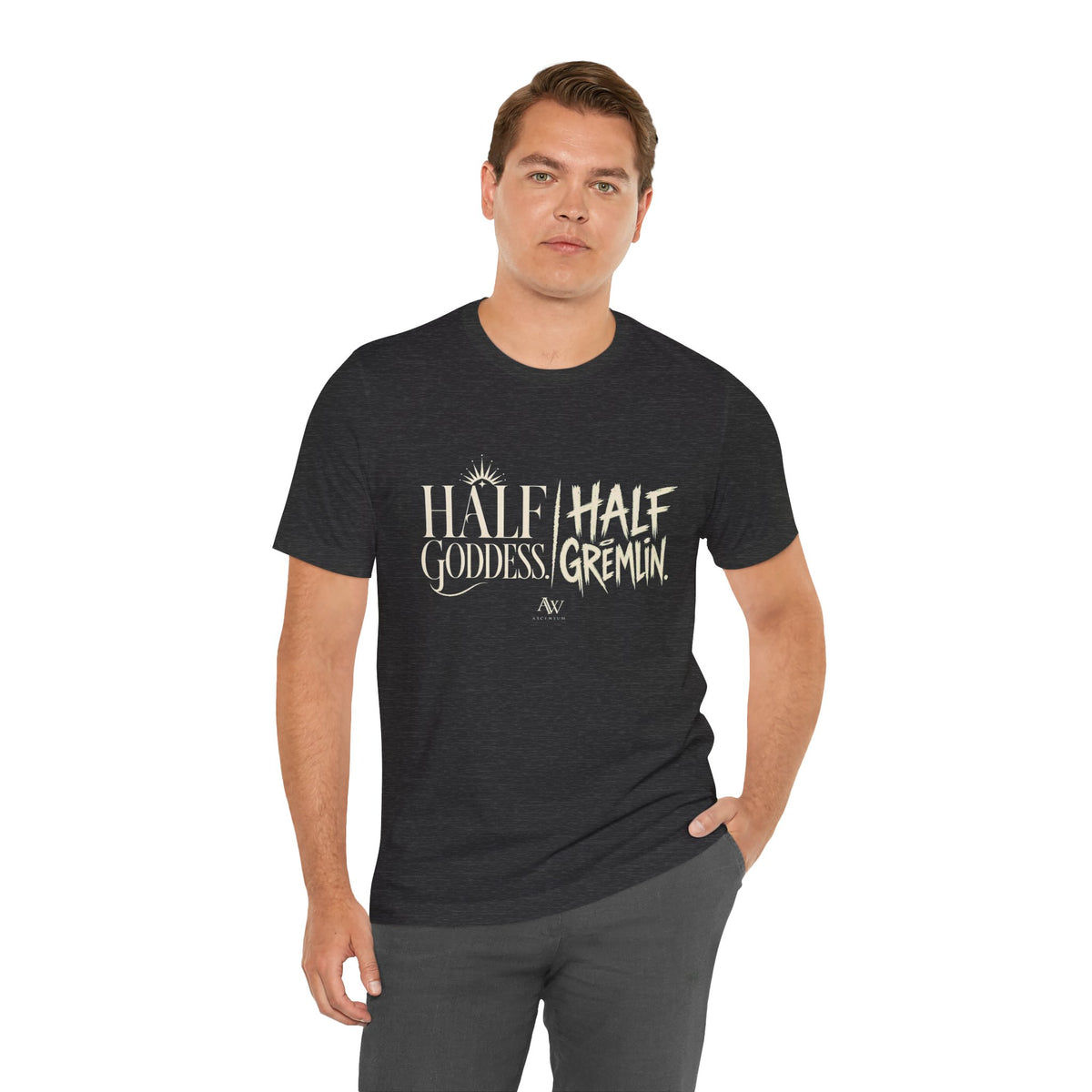 Half Goddess, Half Gremlin — Women's Empowerment Tee | Ascensum Wear