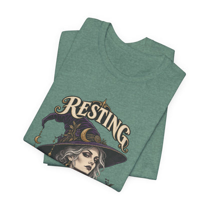 Resting Witch Face — Halloween Unisex Tee | Ascensum Wear