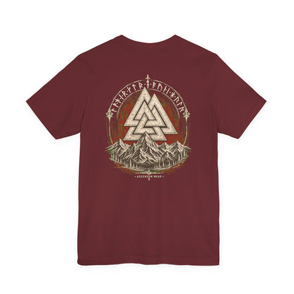 Valknut — Norse Ascension Back Print T-Shirt | Ascensum Wear