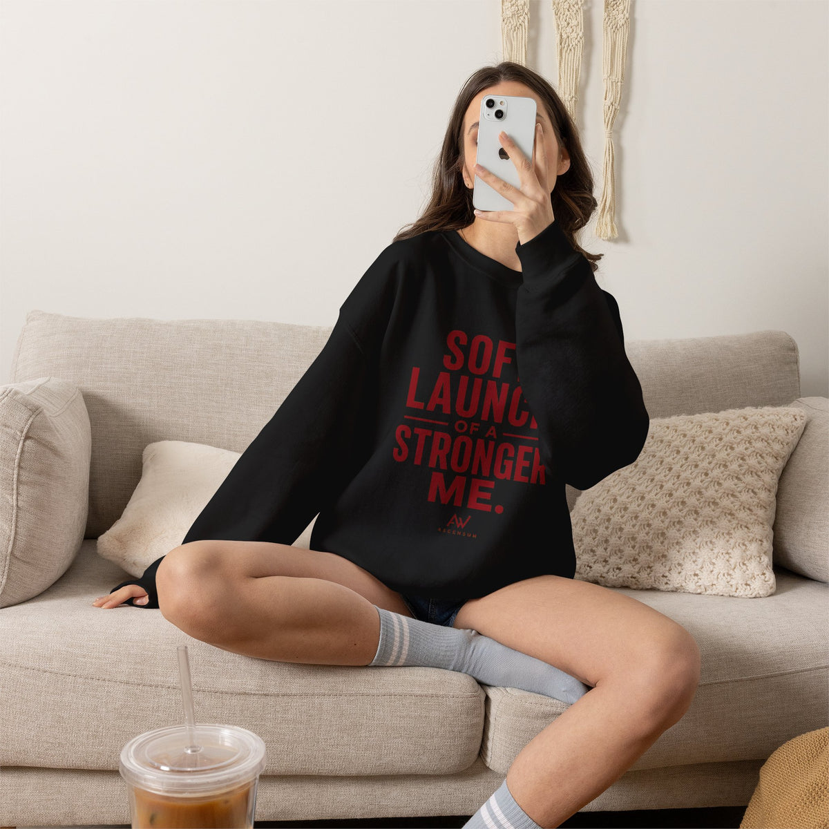 Soft Launch of a Stronger Me — Women's Empowerment Crewneck | Ascensum Wear