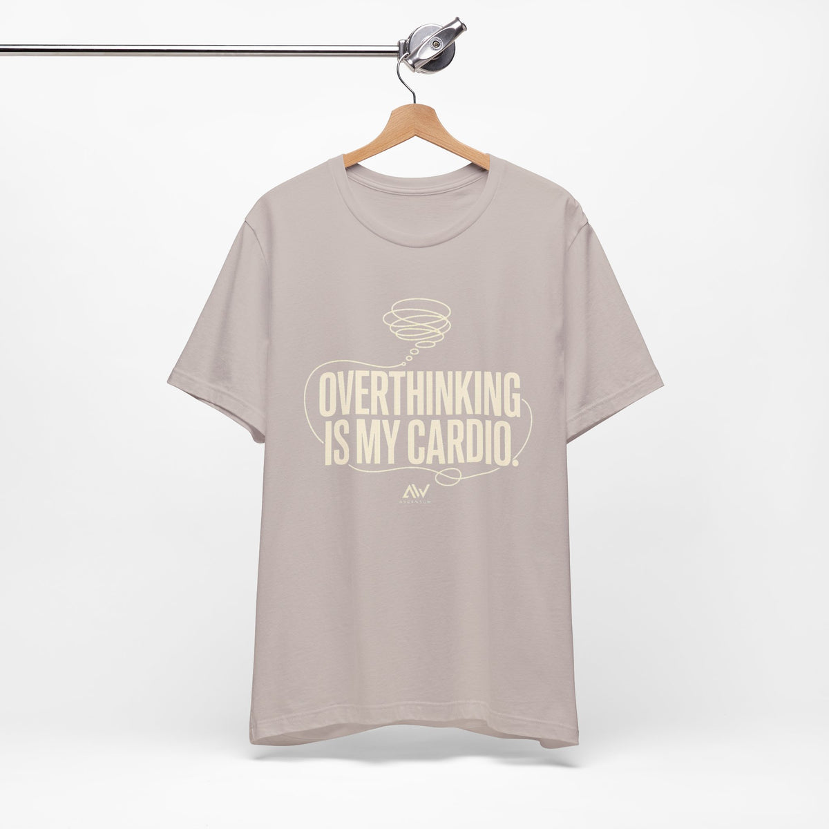 Overthinking Is My Cardio — Women's Empowerment Back Print Tee | Ascensum Wear