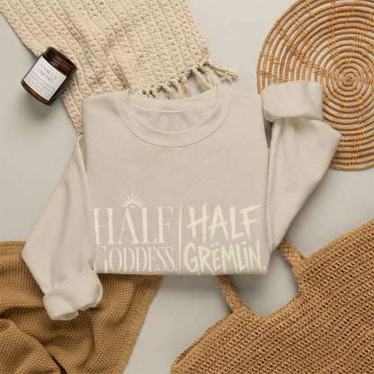 Half Goddess, Half Gremlin — Women's Empowerment Crewneck | Ascensum Wear
