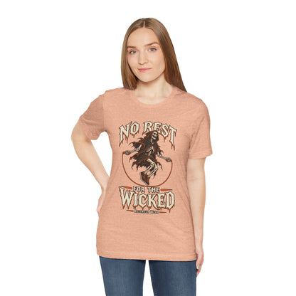 No Rest for the Wicked — Halloween Unisex Tee | Ascensum Wear