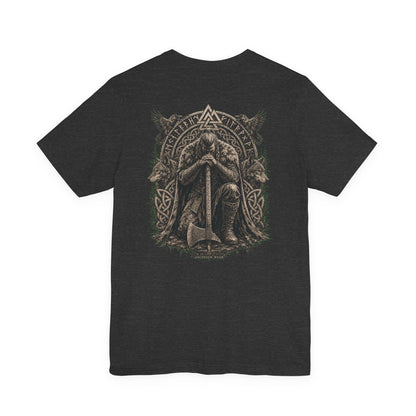 Ascension Kneeling — Norse Back Print T-Shirt | Ascensum Wear