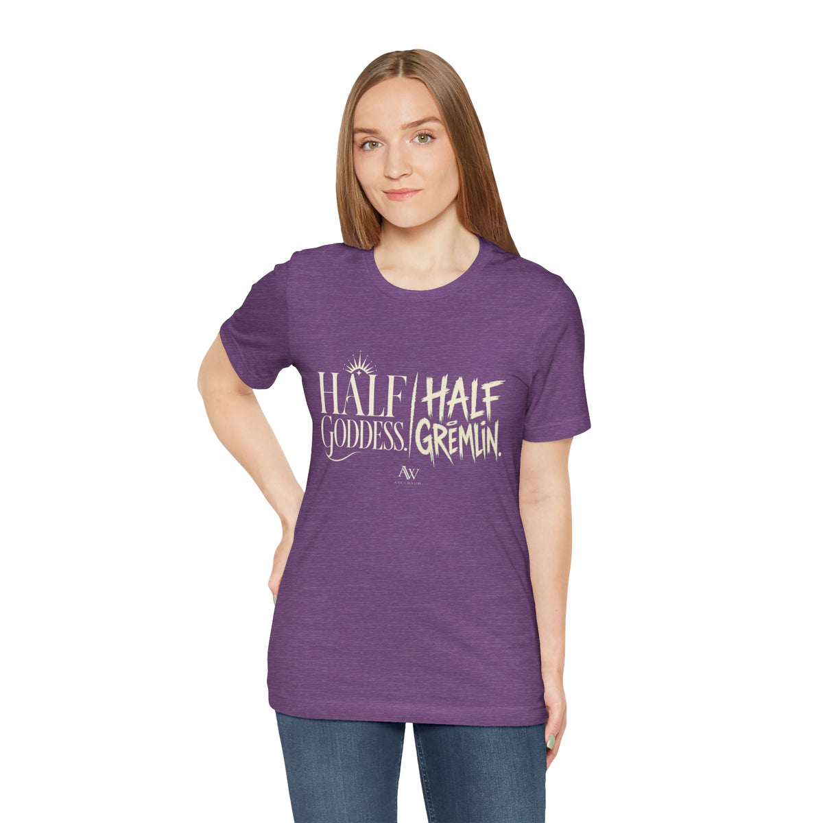 Half Goddess, Half Gremlin — Women's Empowerment Tee | Ascensum Wear