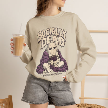 Socially Dead — Halloween Unisex Crewneck | Ascensum Wear