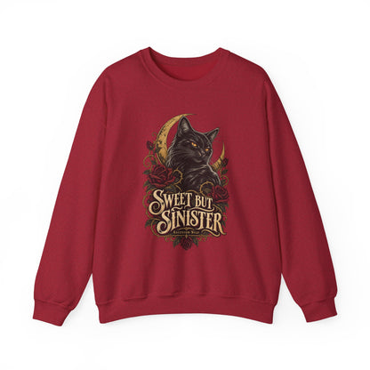 Sweet But Sinister — Black Cat Halloween Crewneck | Ascensum Wear