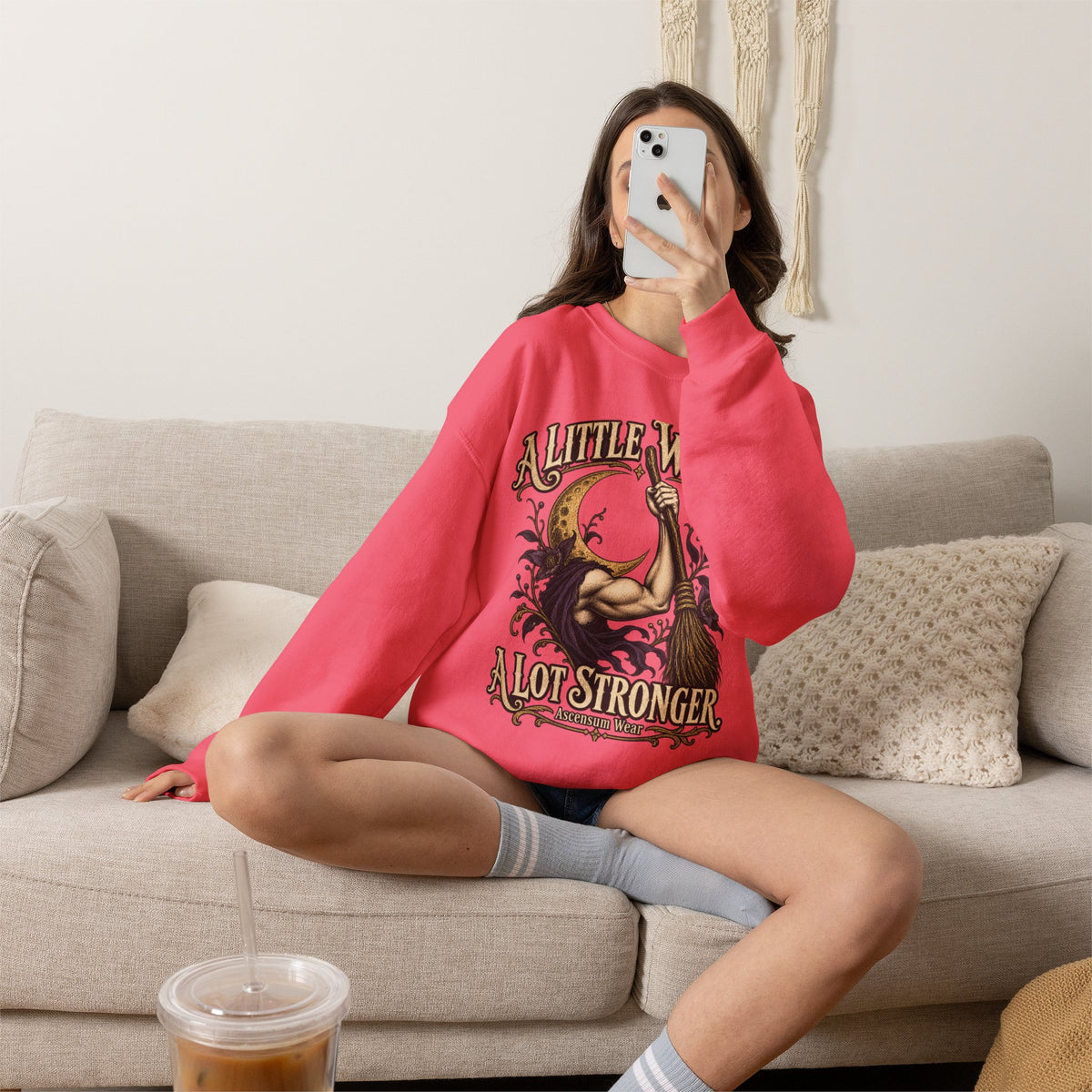 A Little Wicked A Lot Stronger — Halloween Unisex Crewneck Sweatshirt | Ascensum Wear