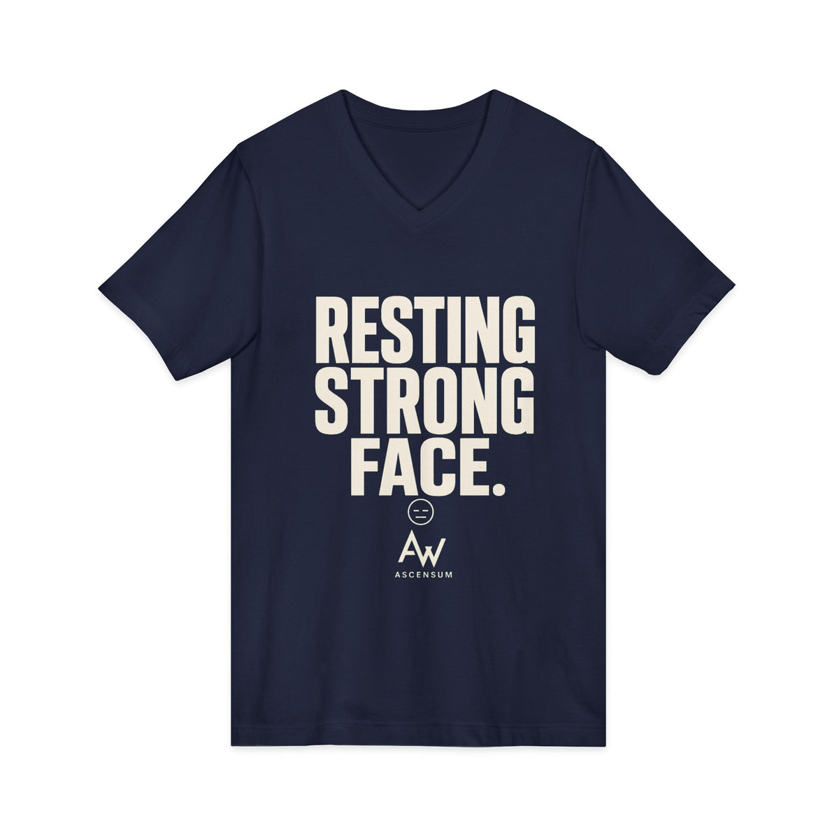 Resting Strong Face V Neck | Women's Empowerment Tee
