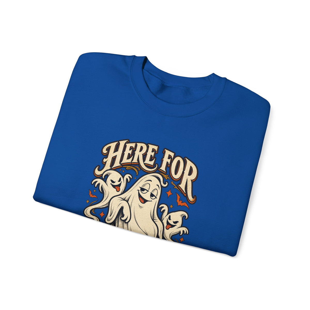 Here for the Boos — Vintage Ghost Trio Unisex Crewneck | Ascensum Wear