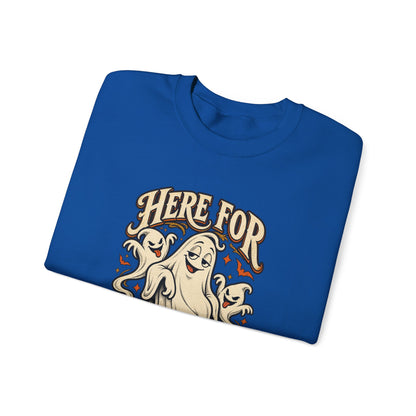 Here for the Boos — Vintage Ghost Trio Unisex Crewneck | Ascensum Wear
