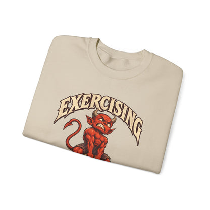 Exercising My Demons — Halloween Unisex Crewneck | Ascensum Wear