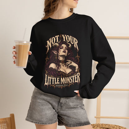Not Your Little Monster — Halloween Graphic Crewneck | Ascensum Wear