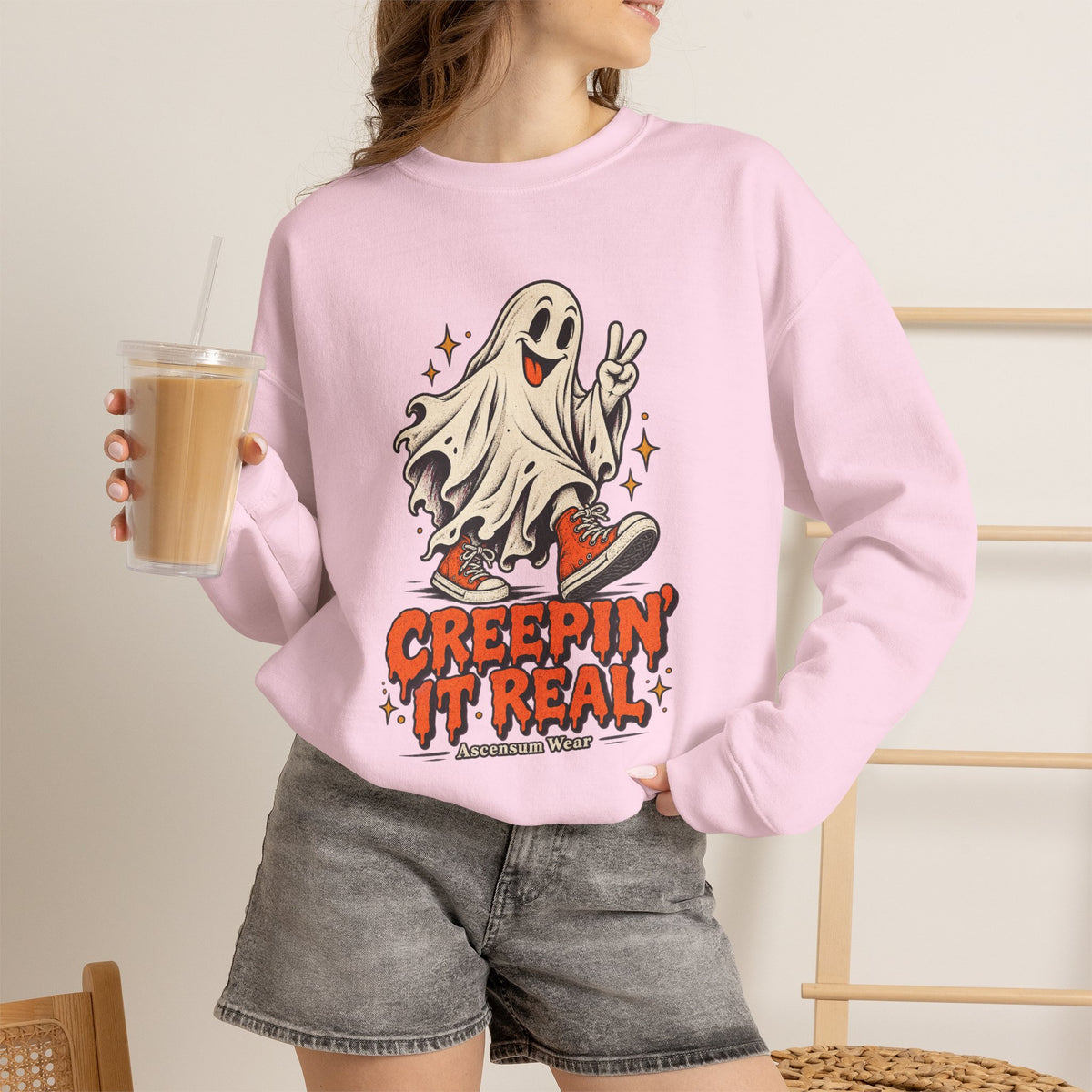 Creepin' It Real — Halloween Unisex Crewneck | Ascensum Wear
