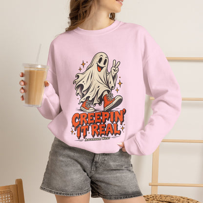 Creepin' It Real — Halloween Unisex Crewneck | Ascensum Wear