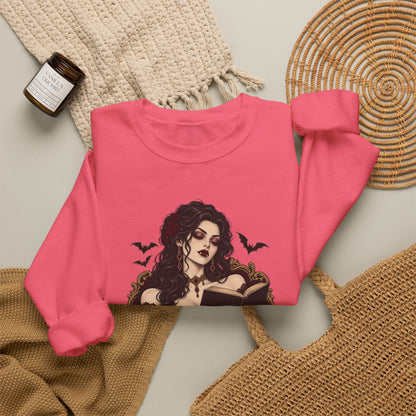 Unbothered & Undead — Women's Gothic Halloween Crewneck | Ascensum Wear