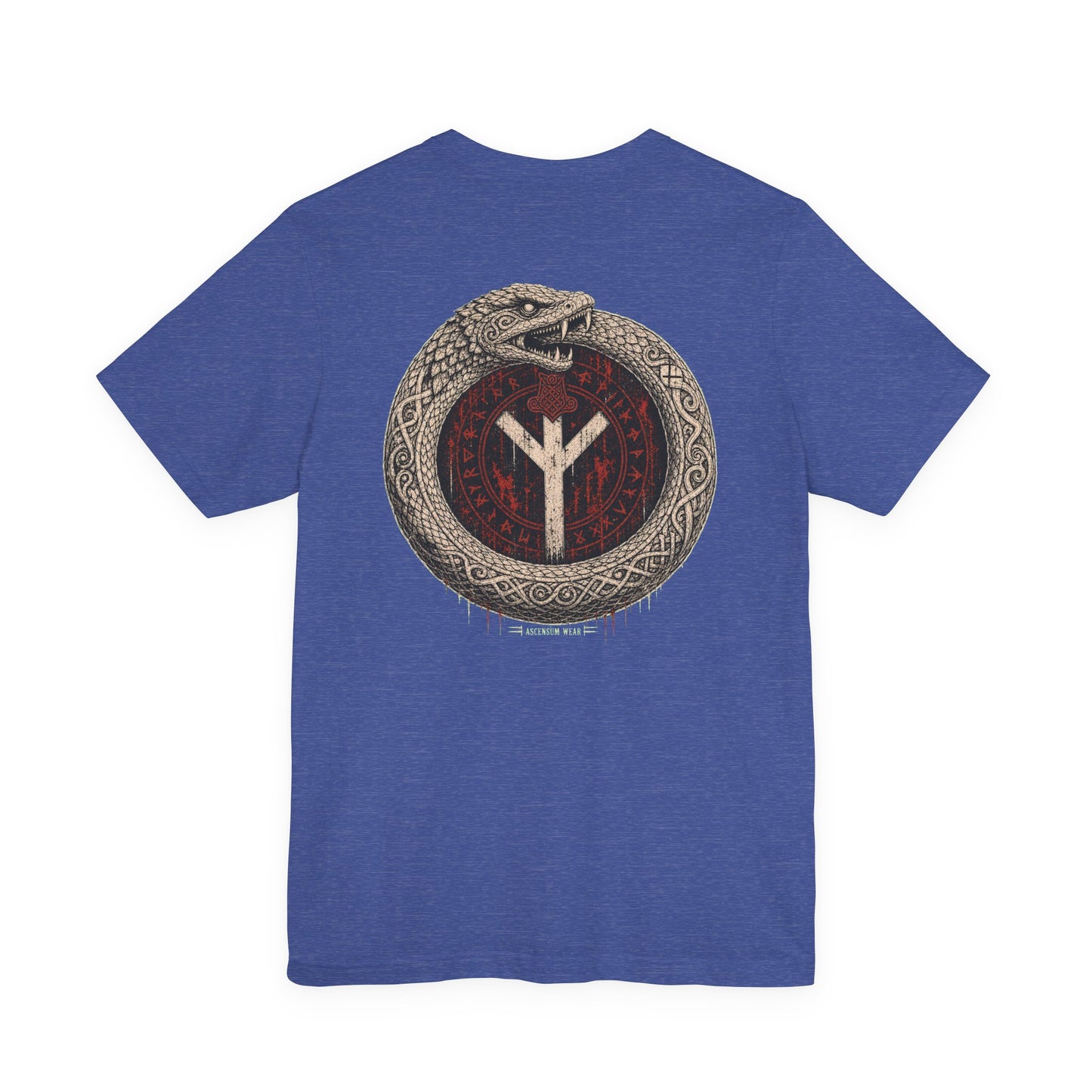 Jörmungandr — Norse Serpent Ring Back Print T-Shirt | Ascensum Wear