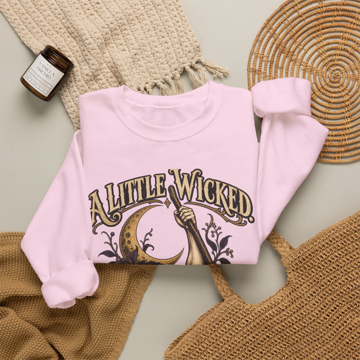 A Little Wicked A Lot Stronger — Halloween Unisex Crewneck Sweatshirt | Ascensum Wear
