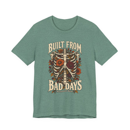 Bullet From Bad Days — Skeleton Flowers Halloween Tee | Ascensum Wear