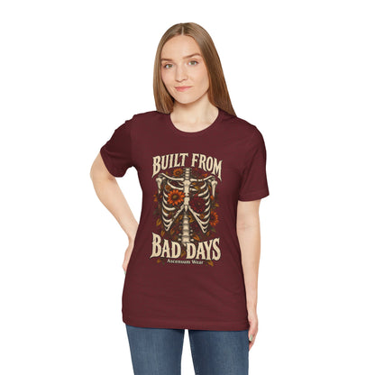 Bullet From Bad Days — Skeleton Flowers Halloween Tee | Ascensum Wear