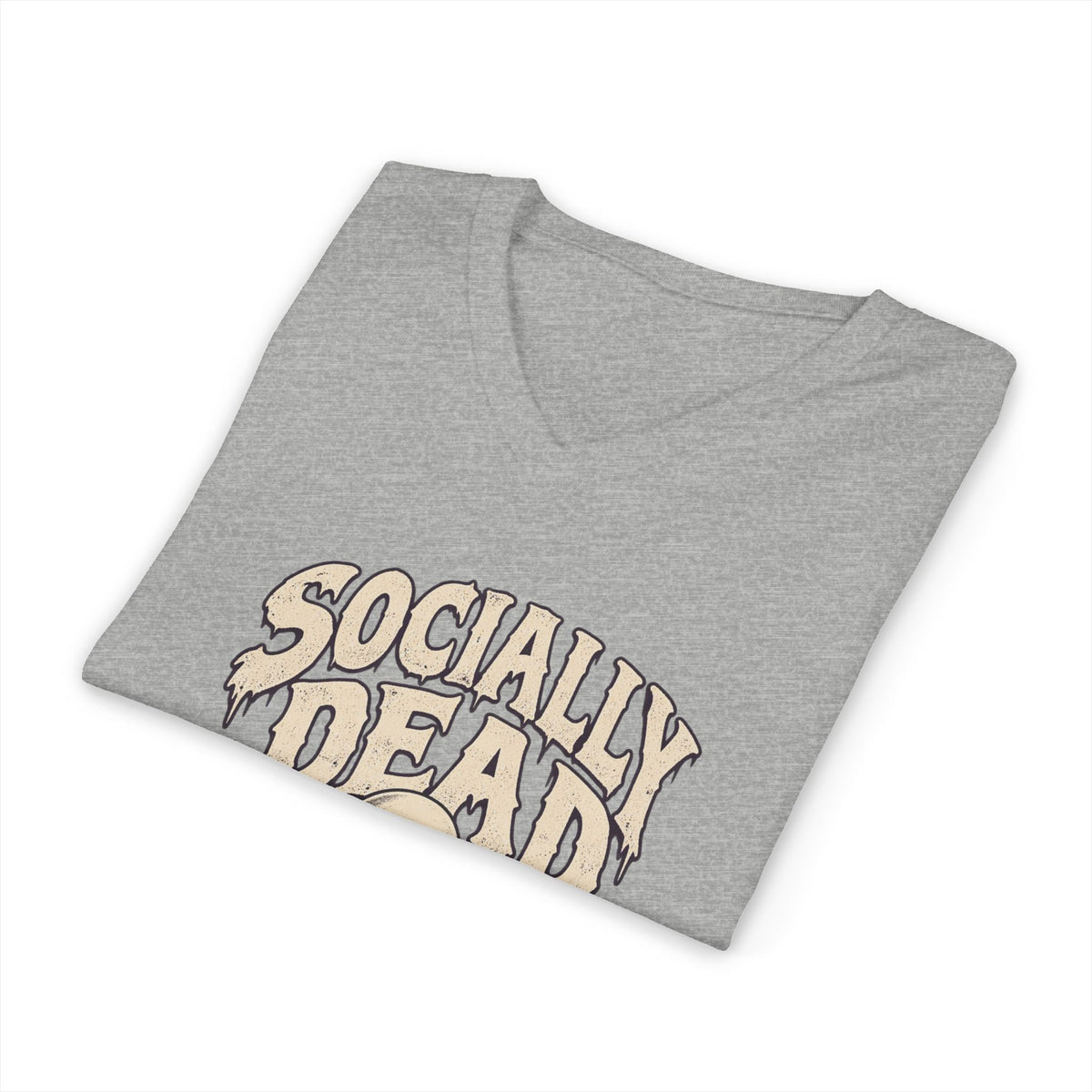 Socially Dead — Halloween Unisex V Neck| Ascensum Wear