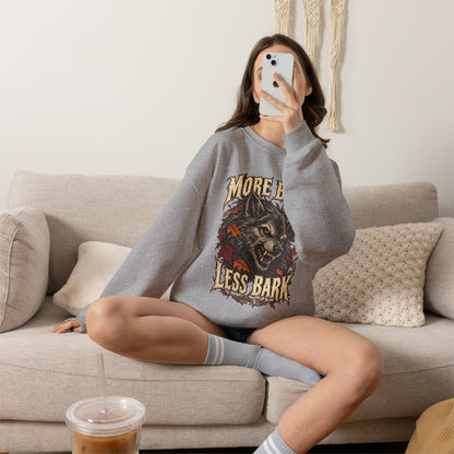 More Bite Less Bark — Halloween Unisex Crewneck | Ascensum Wear