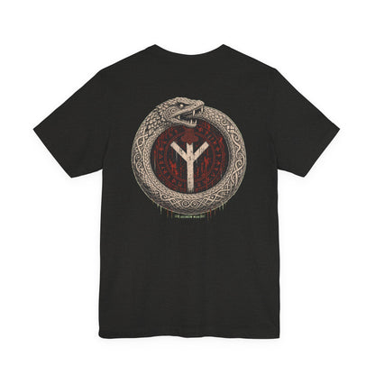 Jörmungandr — Norse Serpent Ring Back Print T-Shirt | Ascensum Wear