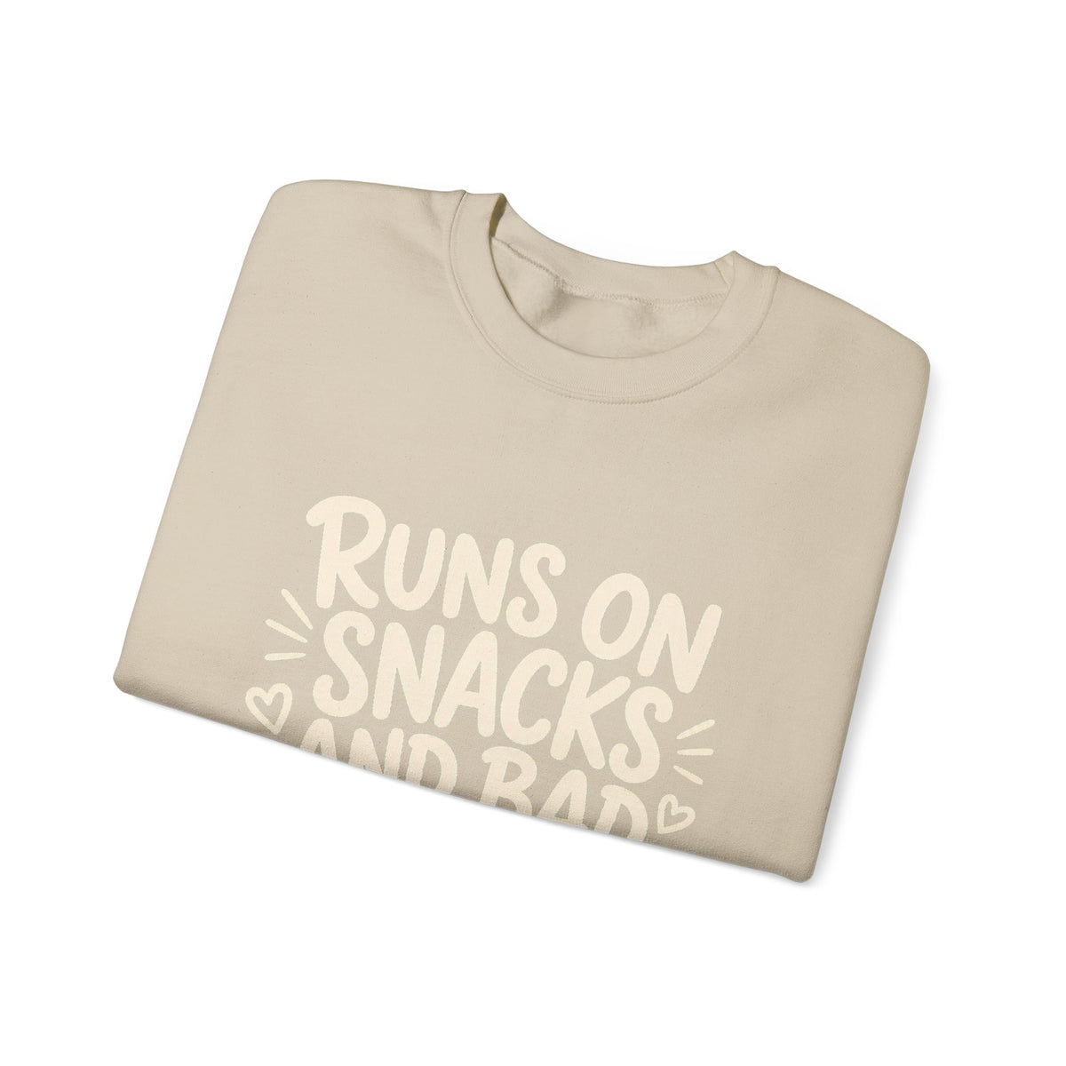 Runs On Snacks And Bad Decisions — Women's Empowerment Crewneck | Ascensum Wear
