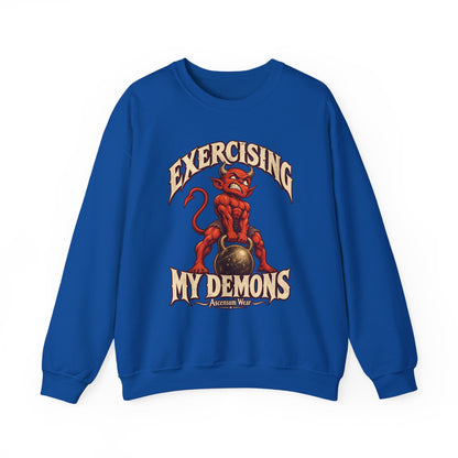 Exercising My Demons — Halloween Unisex Crewneck | Ascensum Wear