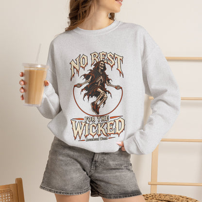 No Rest for the Wicked — Halloween Unisex Crewneck| Ascensum Wear