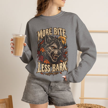 More Bite Less Bark — Halloween Unisex Crewneck | Ascensum Wear