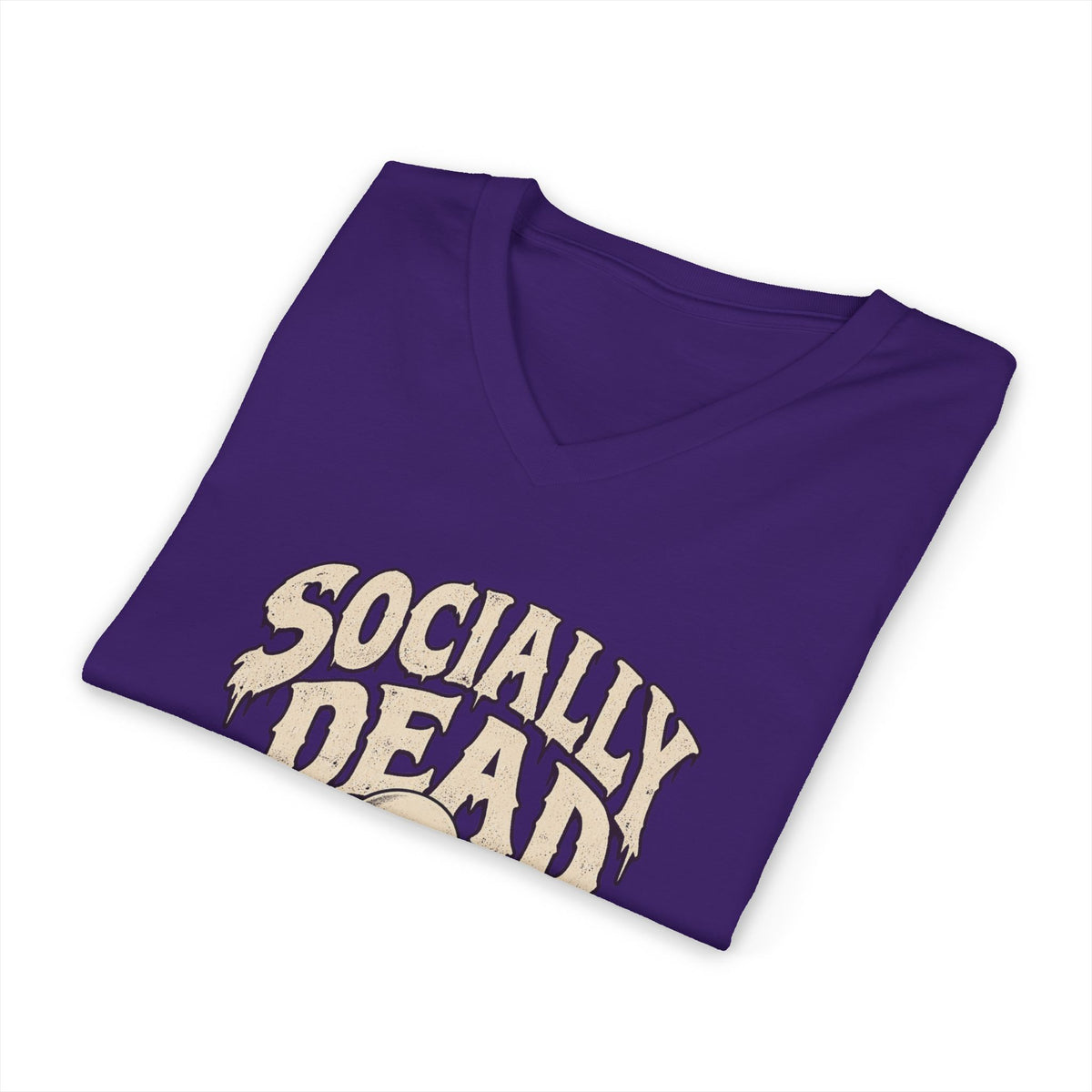 Socially Dead — Halloween Unisex V Neck| Ascensum Wear