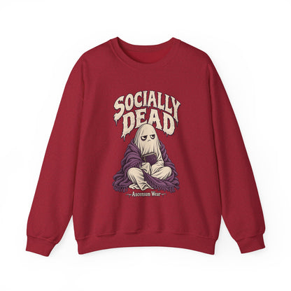 Socially Dead — Halloween Unisex Crewneck | Ascensum Wear