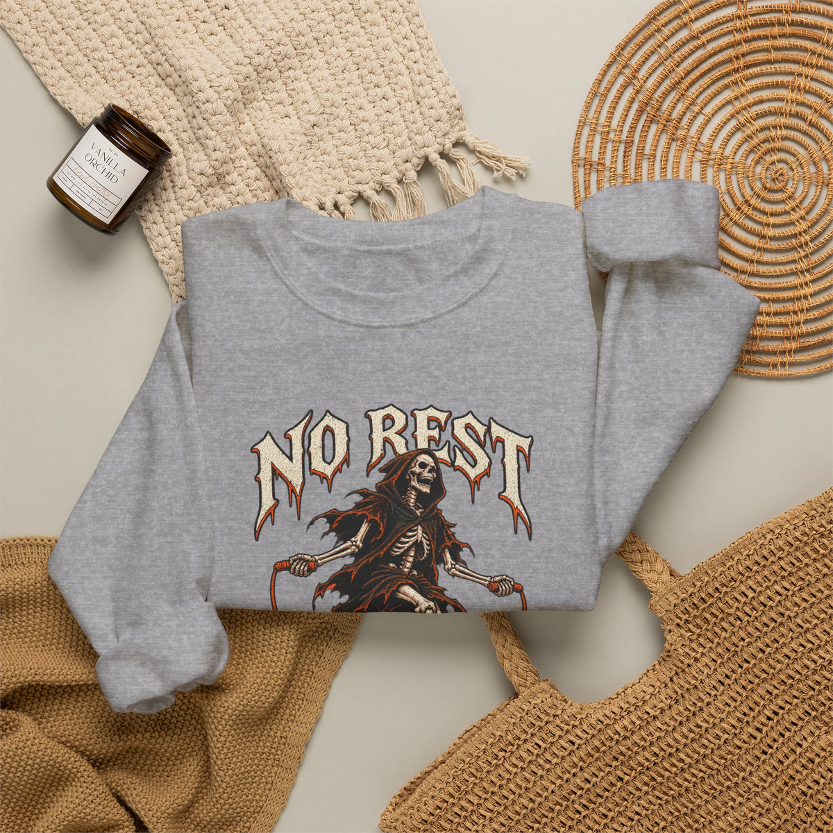 No Rest for the Wicked — Halloween Unisex Crewneck| Ascensum Wear