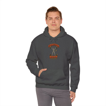 Graveyard Shift — Skeleton Weightlifter Front Print Hoodie | Ascensum Wear