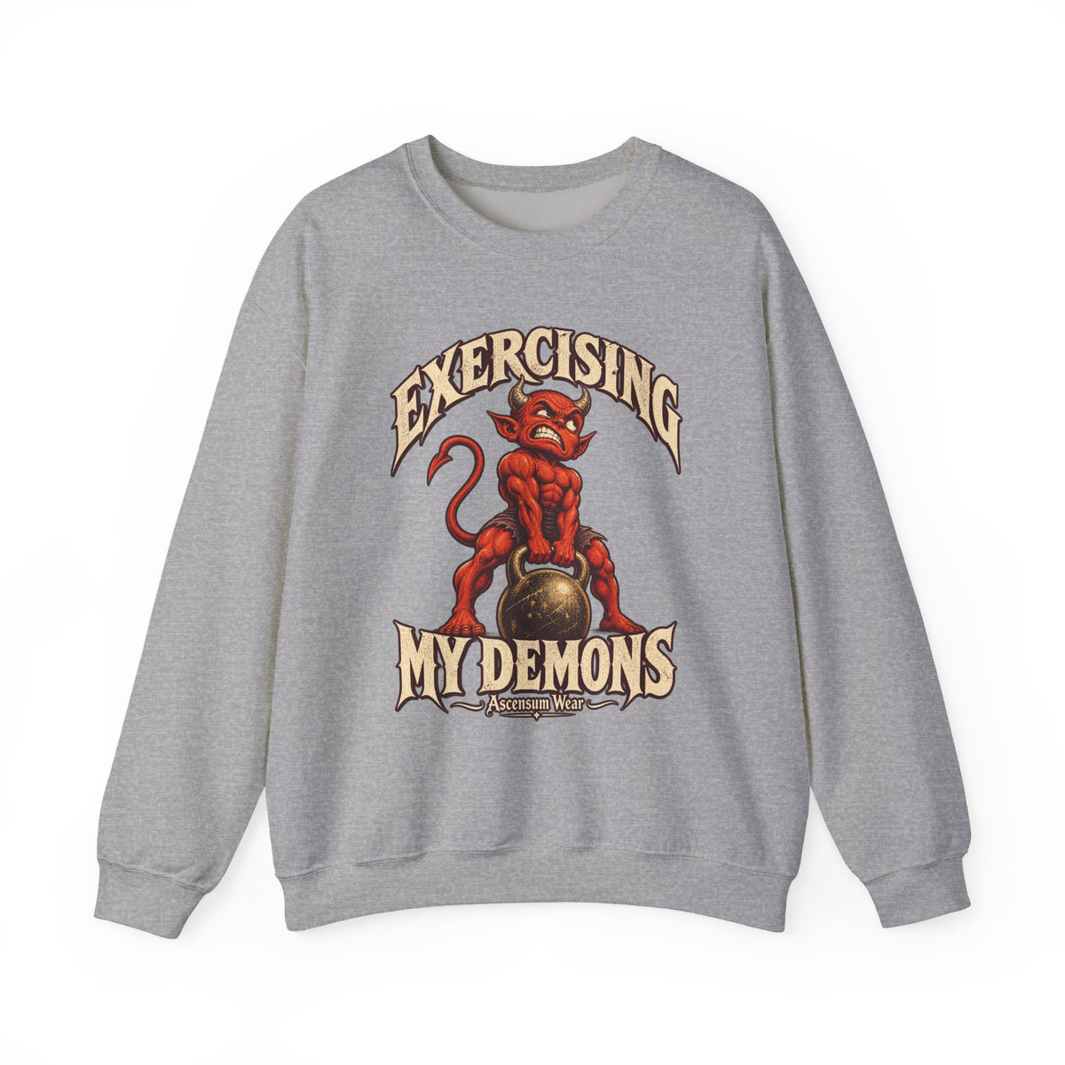 Exercising My Demons — Halloween Unisex Crewneck | Ascensum Wear