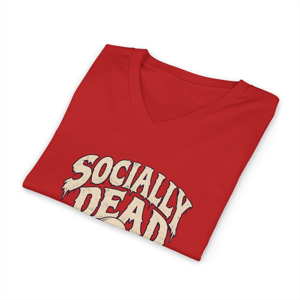 Socially Dead — Halloween Unisex V Neck| Ascensum Wear
