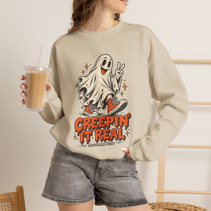 Creepin' It Real — Halloween Unisex Crewneck | Ascensum Wear