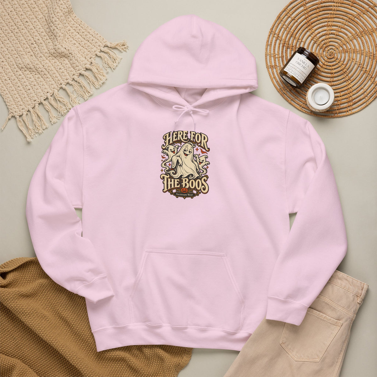 Here for the Boos — Vintage Ghost Trio Unisex Tee | Ascensum Wear