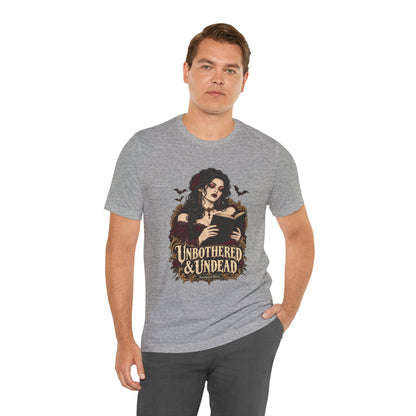 Unbothered & Undead — Women's Gothic Halloween Tee | Ascensum Wear