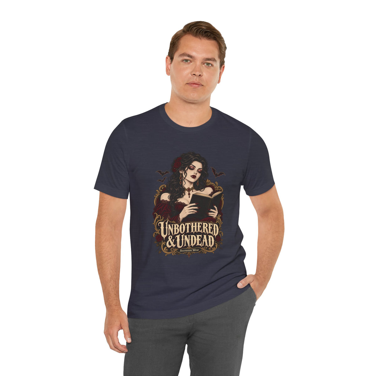 Unbothered & Undead — Women's Gothic Halloween Tee | Ascensum Wear