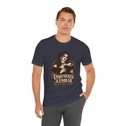 Unbothered & Undead — Women's Gothic Halloween Tee | Ascensum Wear