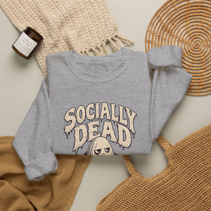 Socially Dead — Halloween Unisex Crewneck | Ascensum Wear