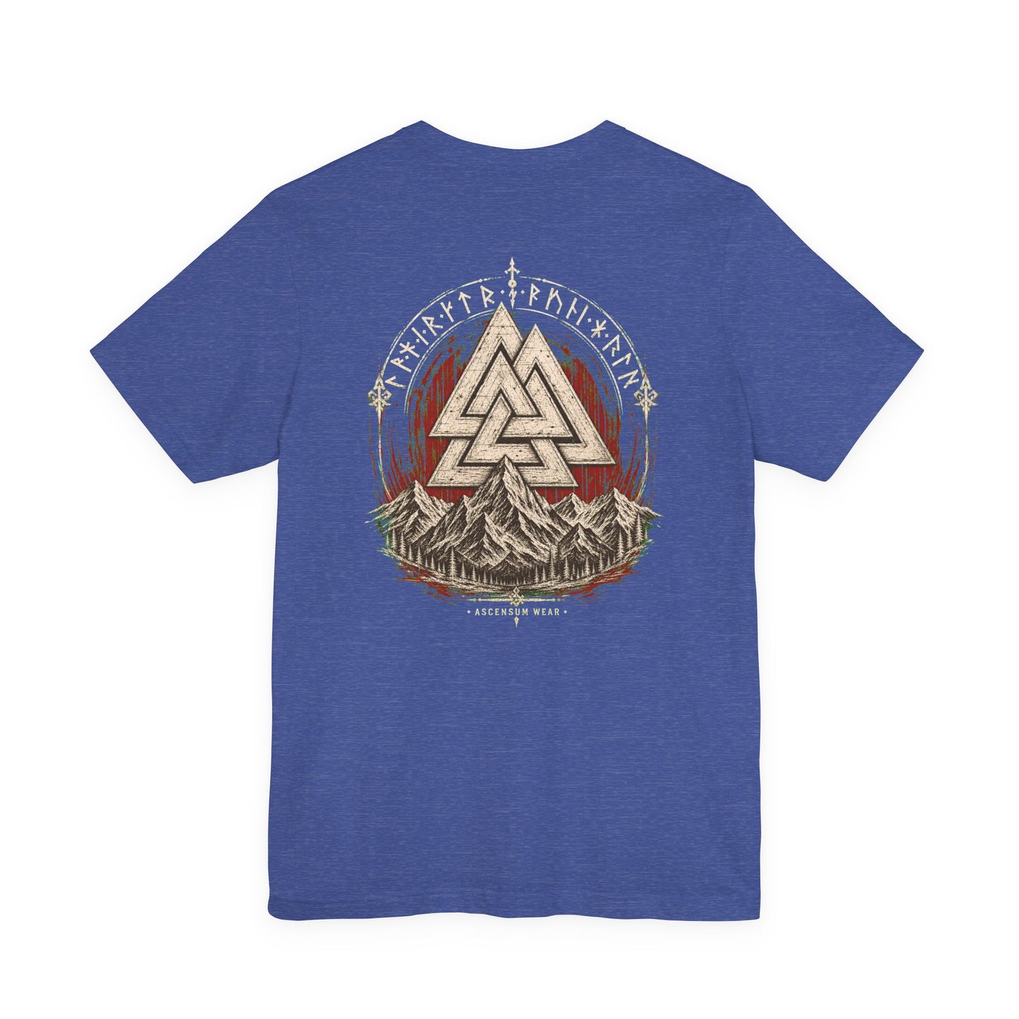 Valknut — Norse Ascension Back Print T-Shirt | Ascensum Wear