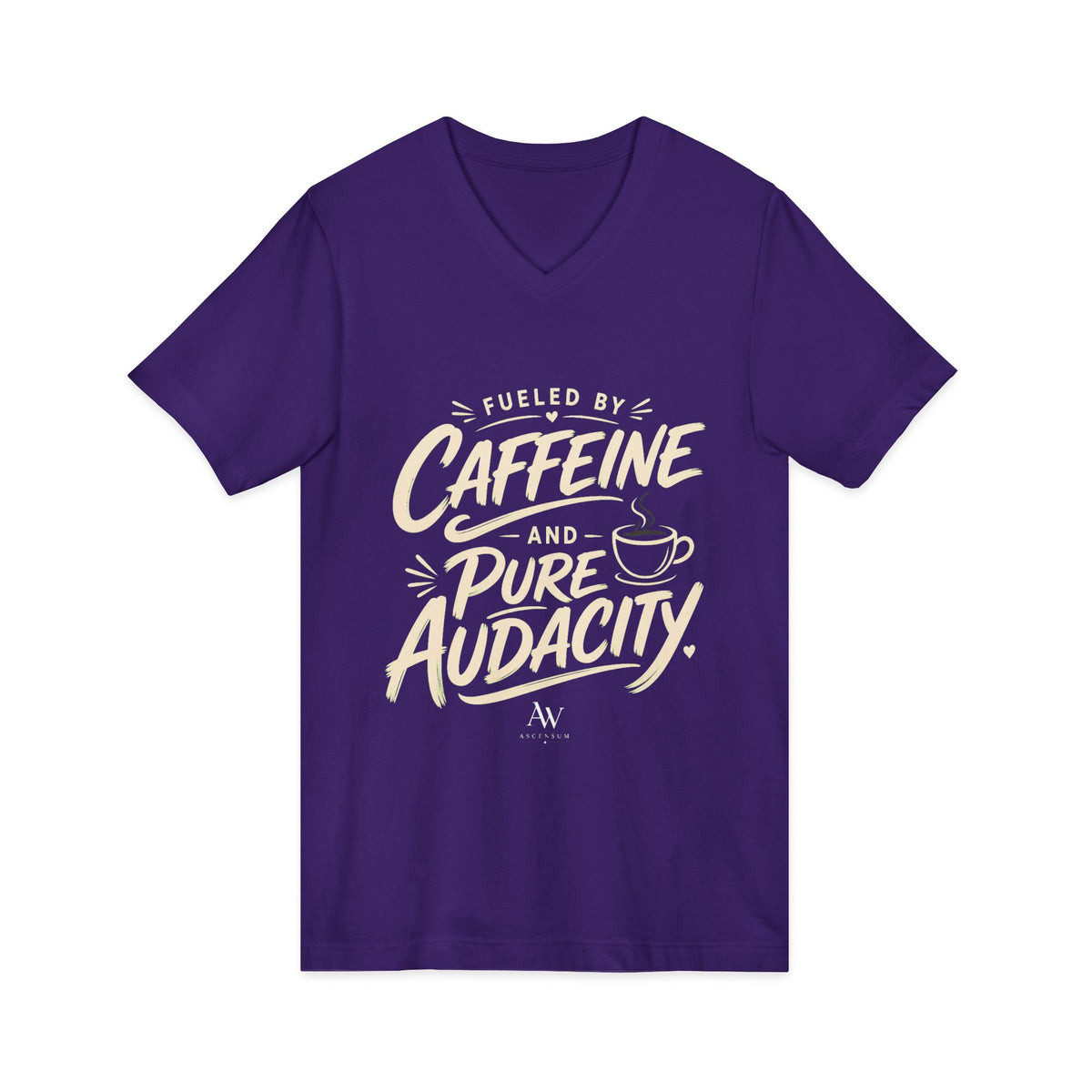 Fueled by Caffeine and Pure Audacity | Women's Empowerment  V Neck