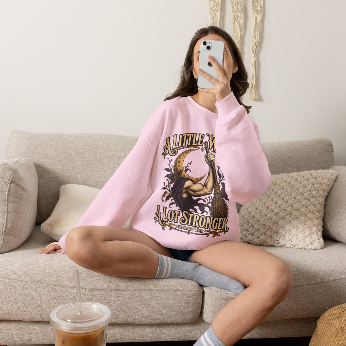A Little Wicked A Lot Stronger — Halloween Unisex Crewneck Sweatshirt | Ascensum Wear