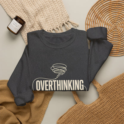Overthinking Is My Cardio — Women's Empowerment Back Print Crewneck | Ascensum Wear