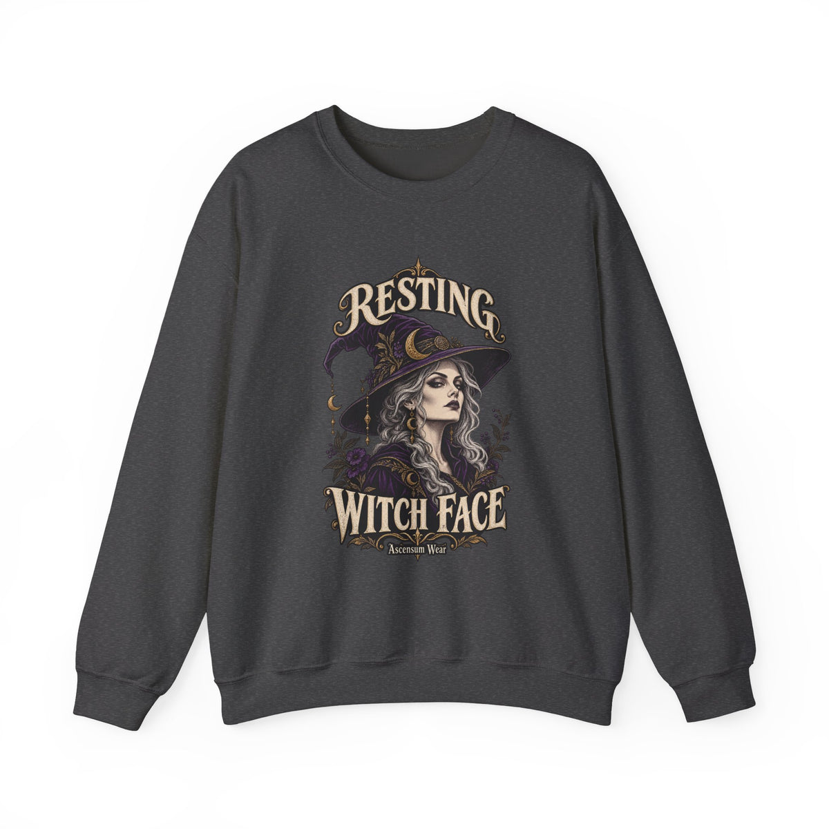 Resting Witch Face — Halloween Unisex Crewneck | Ascensum Wear